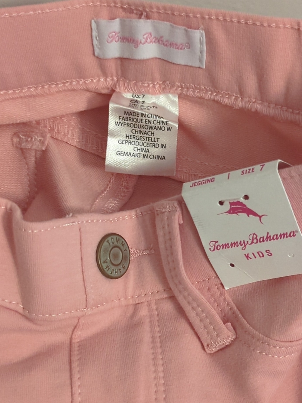 Tommy Bahama Kids Pink Pull-On Jeggings